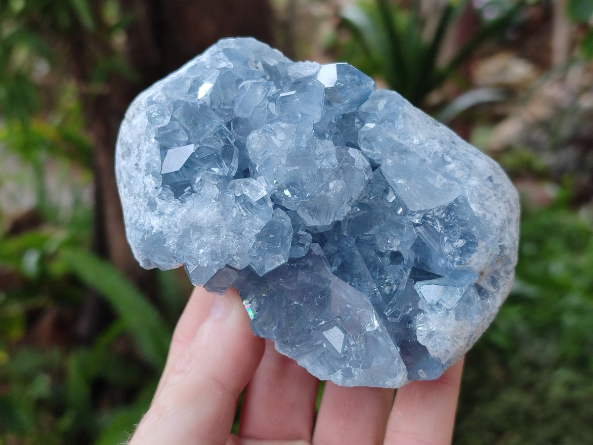 Natural Blue Celestite Geodes x 2 From Sakoany, Madagascar - Toprock Gemstones and Minerals 