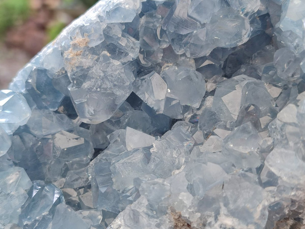 Natural Blue Celestite Geodes x 2 From Sakoany, Madagascar - Toprock Gemstones and Minerals 