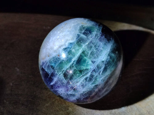 Polished Watermelon Fluorite Spheres x 3 From Uis, Namibia - Toprock Gemstones and Minerals 