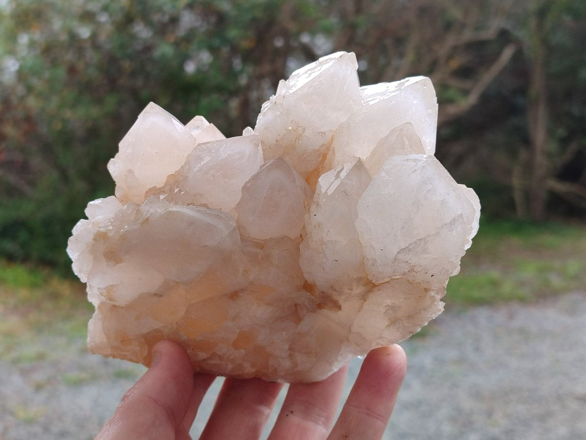 Natural Cascading "Anananas" Candle Quartz Clusters x 3 From Antsirabe, Madagascar - Toprock Gemstones and Minerals 