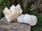 Natural Cascading "Anananas" Candle Quartz Clusters x 3 From Antsirabe, Madagascar - Toprock Gemstones and Minerals 
