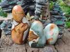 Polished Polychrome Jasper Standing Display Pieces x 3 From NW Coast, Madagascar - Toprock Gemstones and Minerals 
