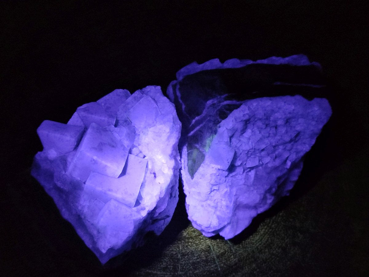Natural Green Cubic Fluorite Specimens x 12 From Mandrosonoro, Madagascar - Toprock Gemstones and Minerals 