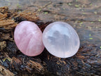Polished Gemmy Rose Quartz Palm Stones x 35 From Madagascar - Toprock Gemstones and Minerals 