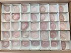 Polished Gemmy Rose Quartz Palm Stones x 35 From Madagascar - Toprock Gemstones and Minerals 