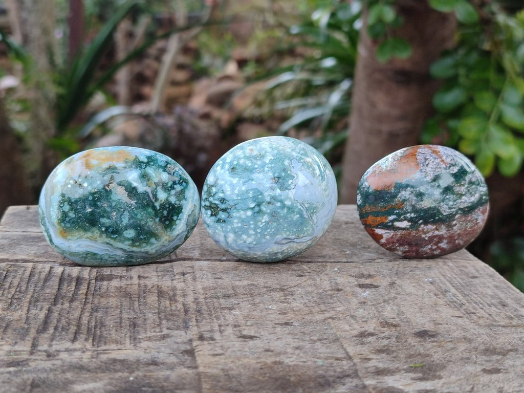 Polished Rare Ocean Jasper Galets x 24 From Northwest Coast, Madagascar - Toprock Gemstones and Minerals 