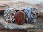 Polished Rare Ocean Jasper Galets x 24 From Northwest Coast, Madagascar - Toprock Gemstones and Minerals 