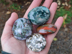 Polished Rare Ocean Jasper Galets x 24 From Northwest Coast, Madagascar - Toprock Gemstones and Minerals 