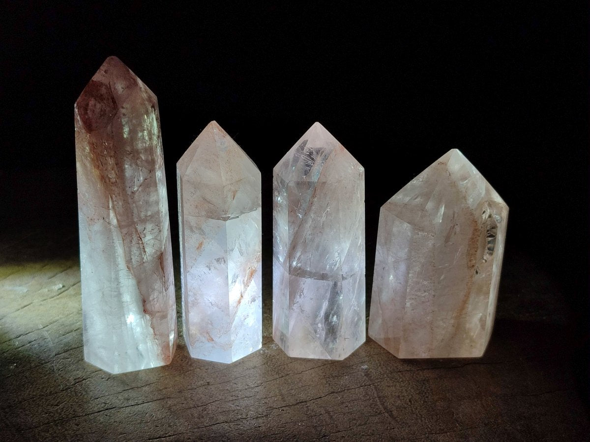 Polished Red Hematoid Quartz Crystals x 12 From Ambatondrazaka, Madagascar - Toprock Gemstones and Minerals 