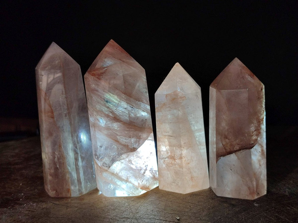 Polished Red Hematoid Quartz Crystals x 12 From Ambatondrazaka, Madagascar - Toprock Gemstones and Minerals 