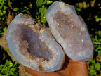 Polished Agate Amethyst Geodes x 3 From Maintirano, Madagascar - Toprock Gemstones and Minerals 