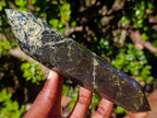 Polished Double Terminated Leopard Stone Crystals x 3 From Zimbabwe - Toprock Gemstones and Minerals 