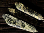 Polished Double Terminated Leopard Stone Crystals x 3 From Zimbabwe - Toprock Gemstones and Minerals 