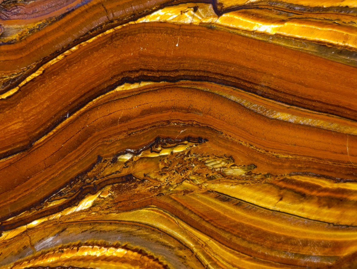 Polished Golden Tigers Eye Standing Display Pieces x 2 From Prieska, South Africa - Toprock Gemstones and Minerals 