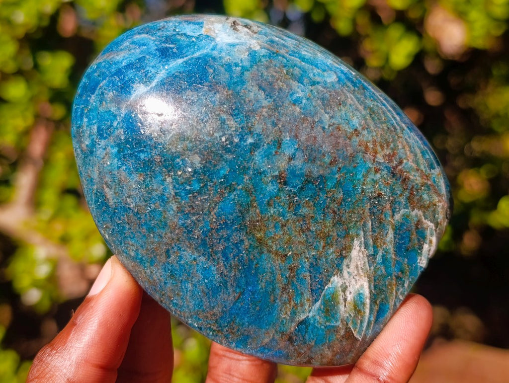 Polished Blue Apatite Standing Display Pieces x 4 From Betroka, Madagascar - Toprock Gemstones and Minerals 