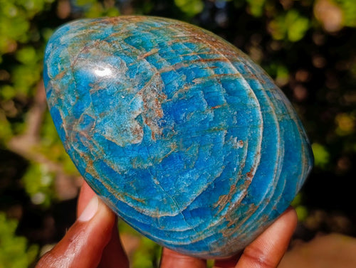 Polished Blue Apatite Standing Display Pieces x 4 From Betroka, Madagascar - Toprock Gemstones and Minerals 