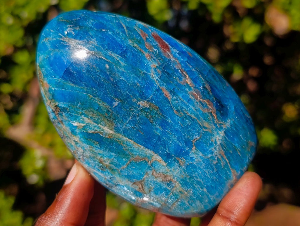 Polished Blue Apatite Standing Display Pieces x 4 From Betroka, Madagascar - Toprock Gemstones and Minerals 