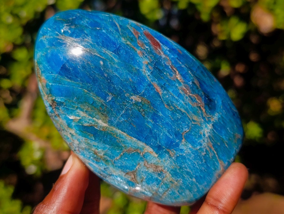 Polished Blue Apatite Standing Display Pieces x 4 From Betroka, Madagascar - Toprock Gemstones and Minerals 