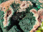 Natural Large Ball Malachite Specimens with Drusy Quartz on Dolomite x 1 From Mindingi Mine, Kambove, Congo - Toprock Gemstones and Minerals 