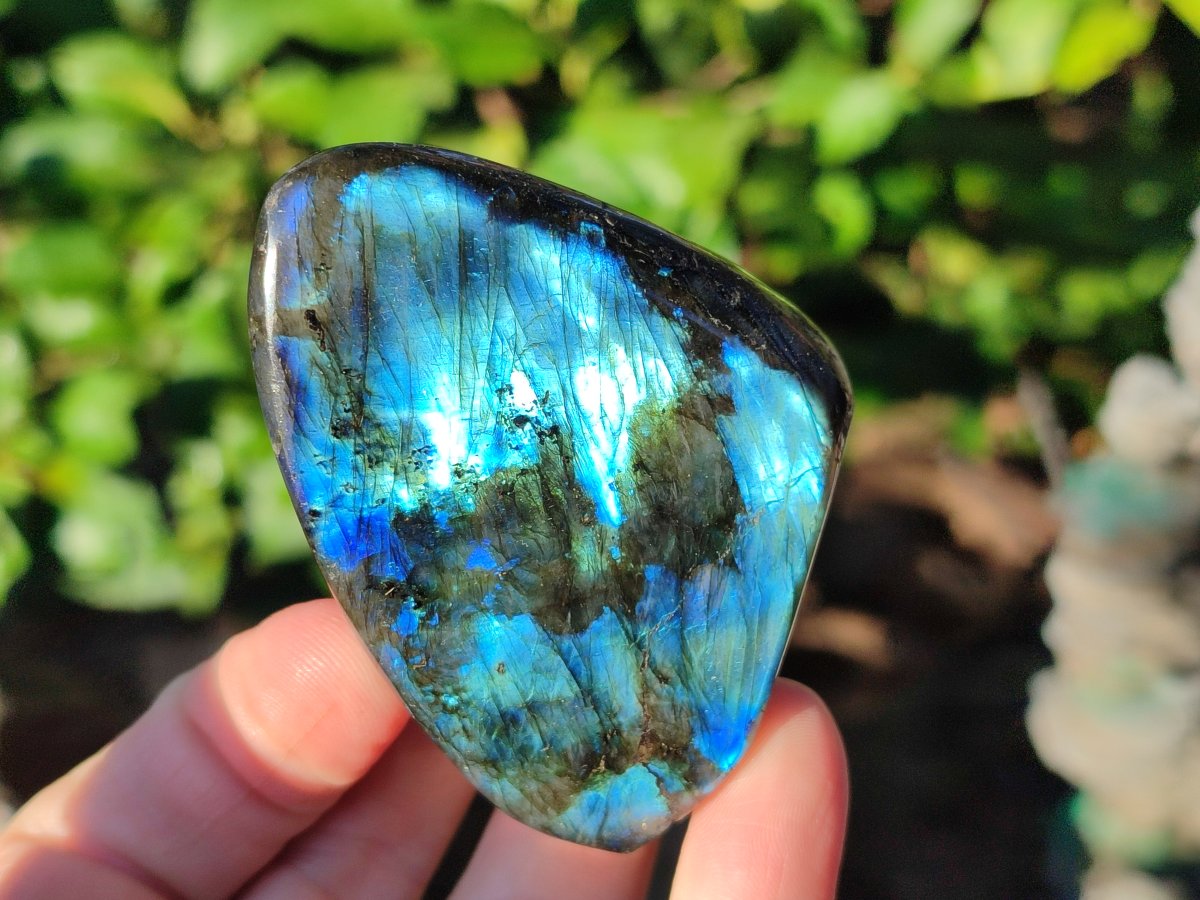 Polished Small Labradorite Standing Display Pieces x 6 From Madagascar - Toprock Gemstones and Minerals 