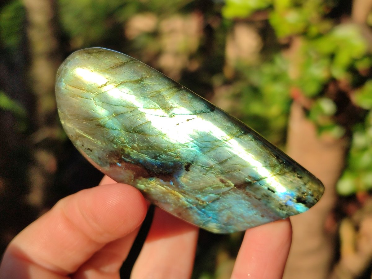 Polished Small Labradorite Standing Display Pieces x 6 From Madagascar - Toprock Gemstones and Minerals 