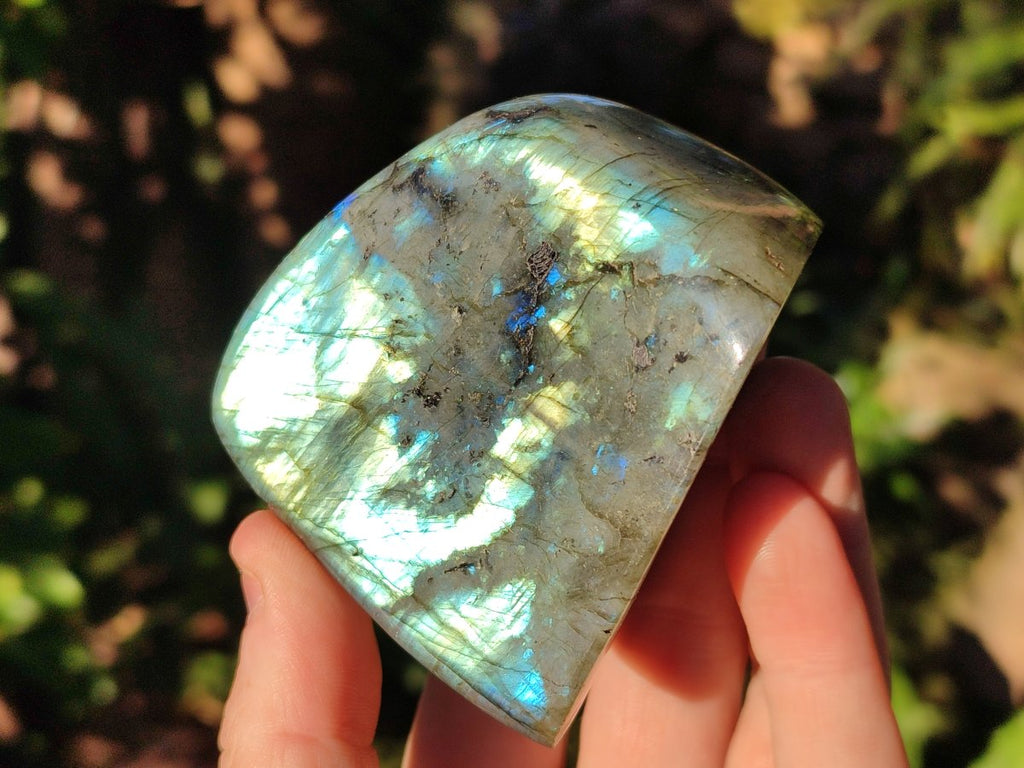 Polished Small Labradorite Standing Display Pieces x 6 From Madagascar - Toprock Gemstones and Minerals 