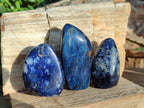 Polished Rare Small Dumortierite Standing Display Pieces x 12 From Madagascar - Toprock Gemstones and Minerals 