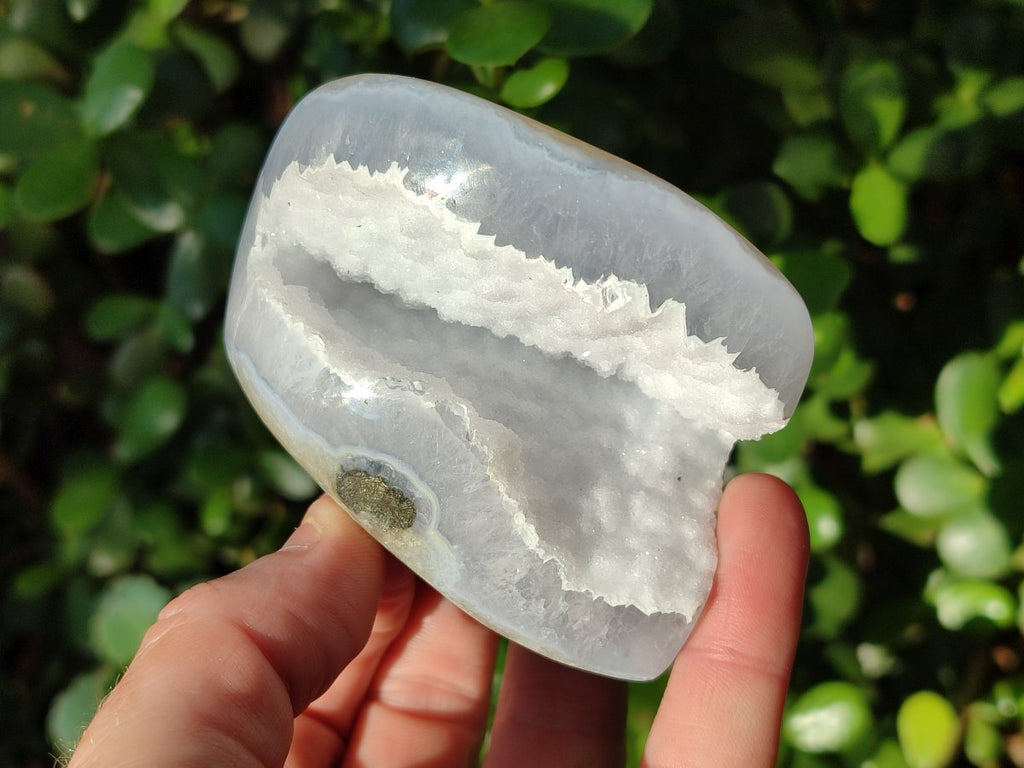 Polished Blue Lace Agate Standing Display Pieces and Free Forms x 6 From Nsanje, Malawi - Toprock Gemstones and Minerals 
