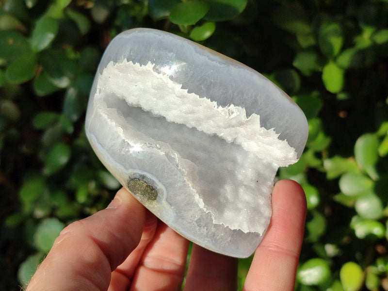 Polished Blue Lace Agate Standing Display Pieces and Free Forms x 6 From Nsanje, Malawi - Toprock Gemstones and Minerals 