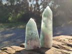 Polished Watermelon Fluorite Display Crystals x 6 From Uis, Namibia - Toprock Gemstones and Minerals 