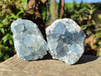 Natural Blue Celestite Specimens x 21 From Sakoany, Madagascar - Toprock Gemstones and Minerals 