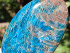 Polished Blue Apatite Standing Display Pieces x 3 From Betroka, Madagascar - Toprock Gemstones and Minerals 