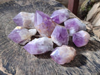 Polished Large Jacaranda Amethyst Single Crystals x 9 From Mumbwa, Zambia - Toprock Gemstones and Minerals 