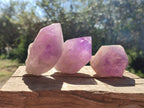 Polished Large Jacaranda Amethyst Single Crystals x 9 From Mumbwa, Zambia - Toprock Gemstones and Minerals 