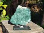 Natural Cabinet Sized Green Cubic Fluorite Specimens x 2 From Mandrosonoro, Madagascar - Toprock Gemstones and Minerals 