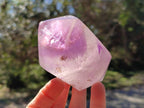 Polished Window Amethyst Double Terminated Crystals x 2 From Akansobe, Madagascar - Toprock Gemstones and Minerals 