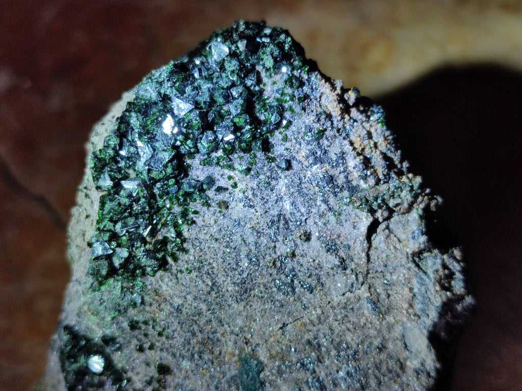 Natural Libethenite Specimens on Dolomite Matrix Specimens x 2 From Shituru, Congo - Toprock Gemstones and Minerals 