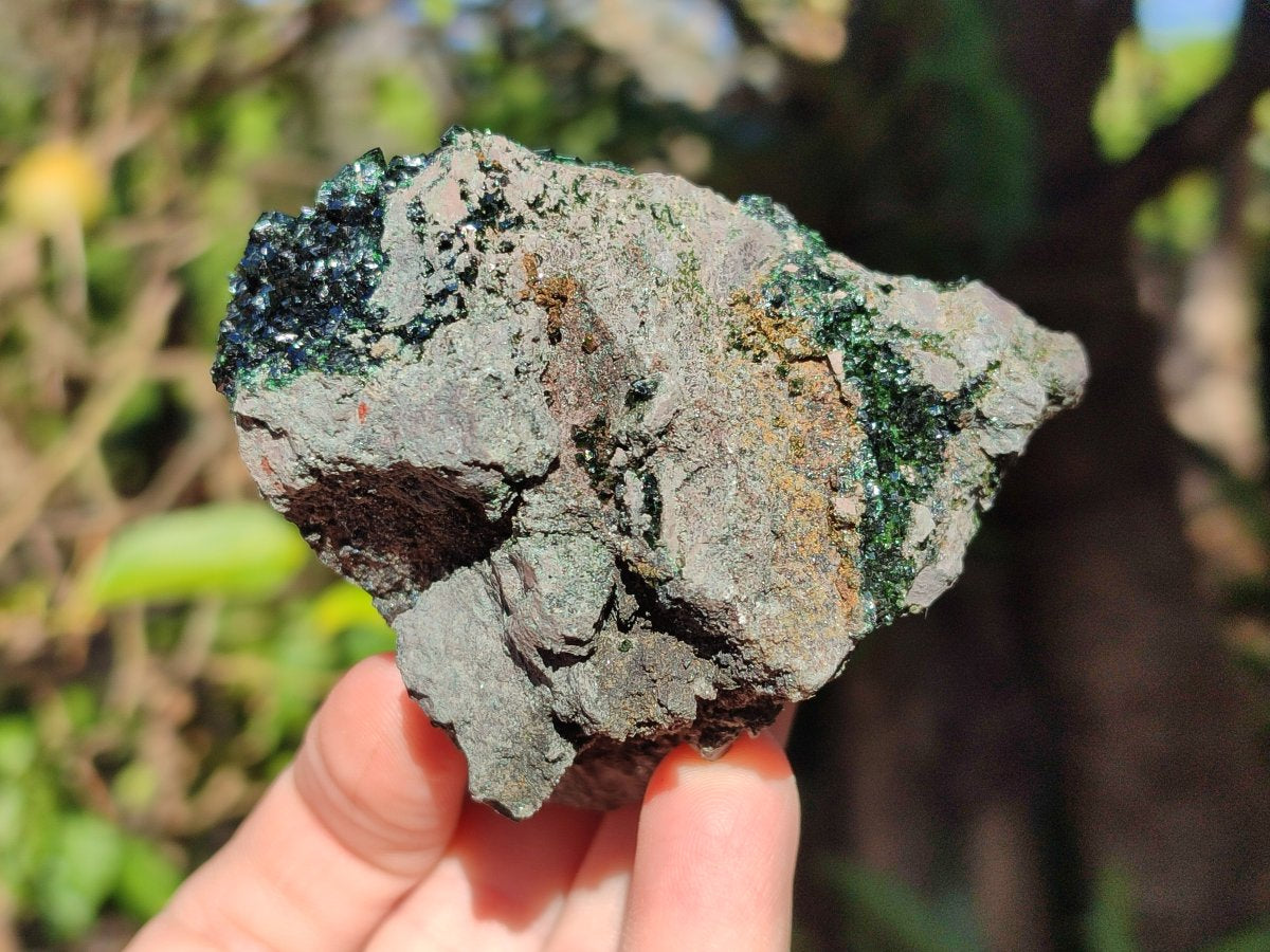 Natural Libethenite Specimens on Dolomite Matrix Specimens x 2 From Shituru, Congo - Toprock Gemstones and Minerals 