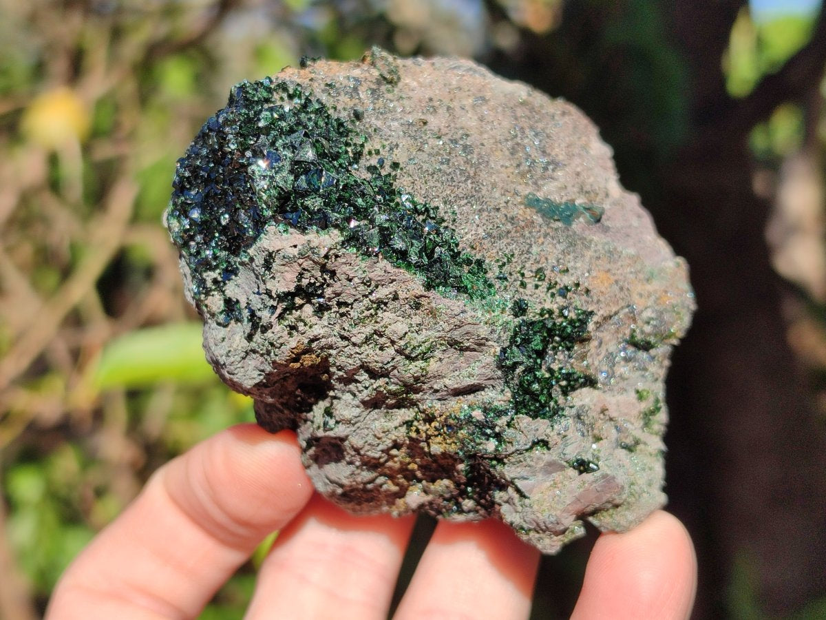 Natural Libethenite Specimens on Dolomite Matrix Specimens x 2 From Shituru, Congo - Toprock Gemstones and Minerals 