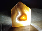 Polished Banded Agate Crystal Shaped Slices x 6 From Madagascar - Toprock Gemstones and Minerals 