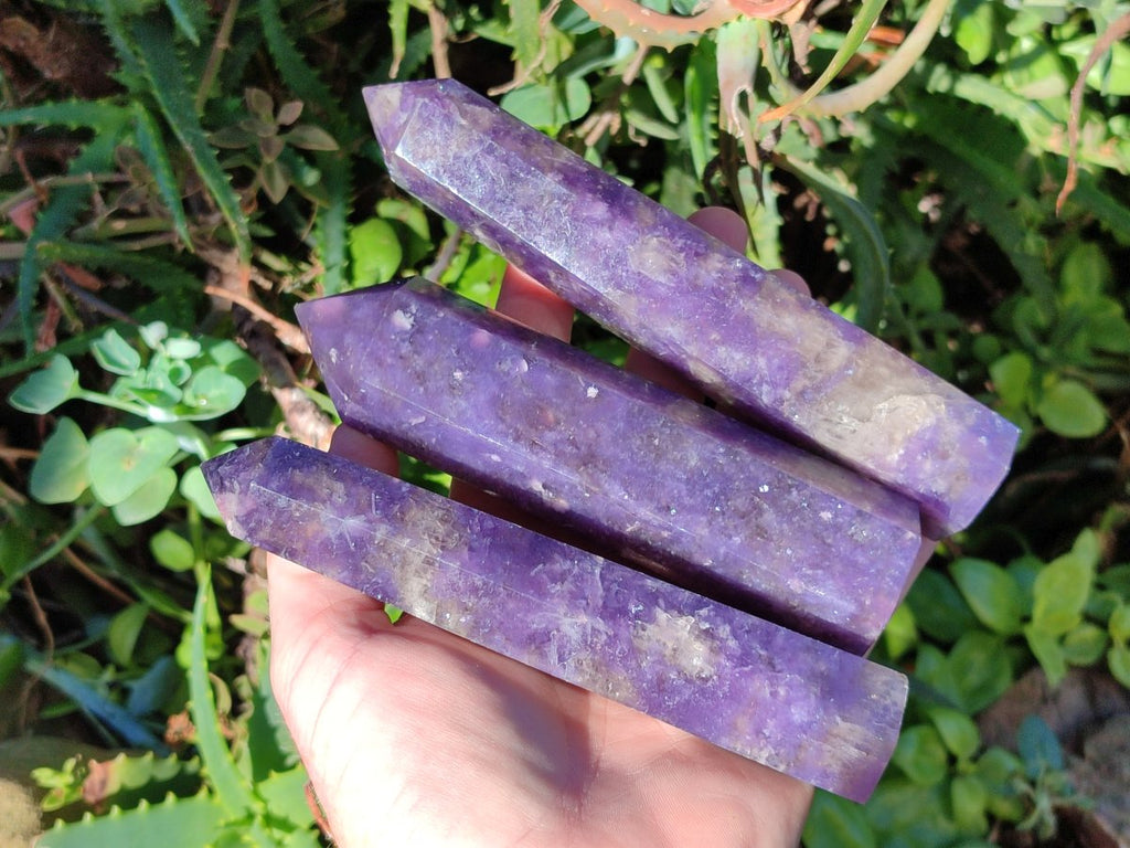Polished Lepidolite Display Crystals x 6 From Ambatondrazaka, Madagascar - Toprock Gemstones and Minerals 