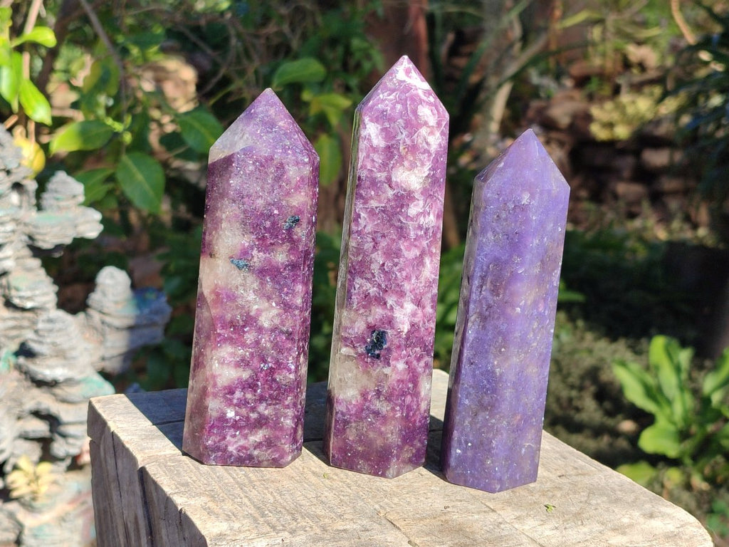 Polished Lepidolite Display Crystals x 6 From Ambatondrazaka, Madagascar - Toprock Gemstones and Minerals 