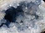 Natural Blue Celestite Geode Specimens x 2 From Sakoany, Madagascar - Toprock Gemstones and Minerals 