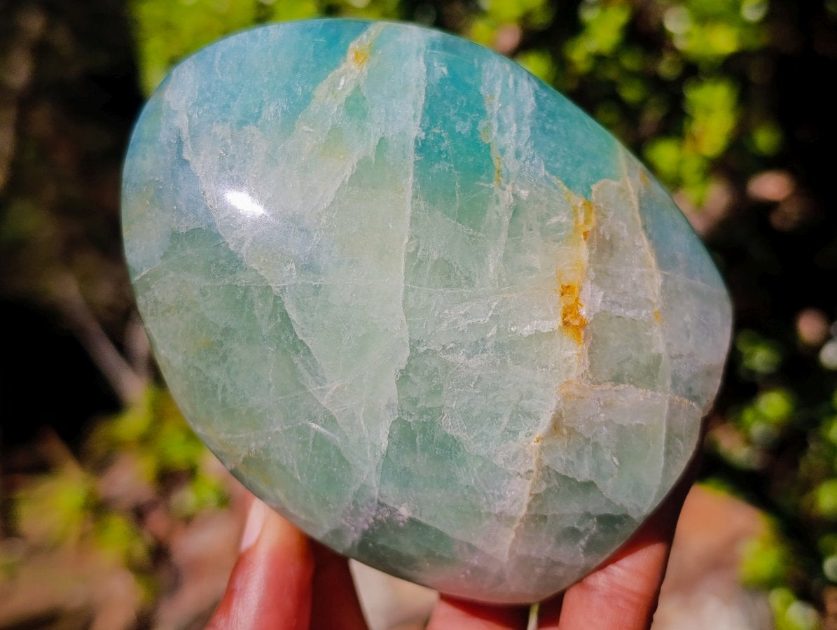 Polished Green Fluorite and Watermelon Fluorite Standing Display Pieces x 2 From Southern Africa - Toprock Gemstones and Minerals 