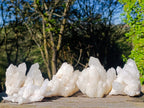 Natural Cascading Candle Quartz Clusters x 6 From Antsirabe, Madagascar - Toprock Gemstones and Minerals 
