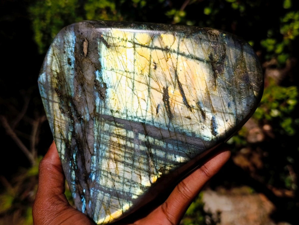 Polished Large Labradorite Standing Display Piece x 1 From Madagascar - Toprock Gemstones and Minerals 