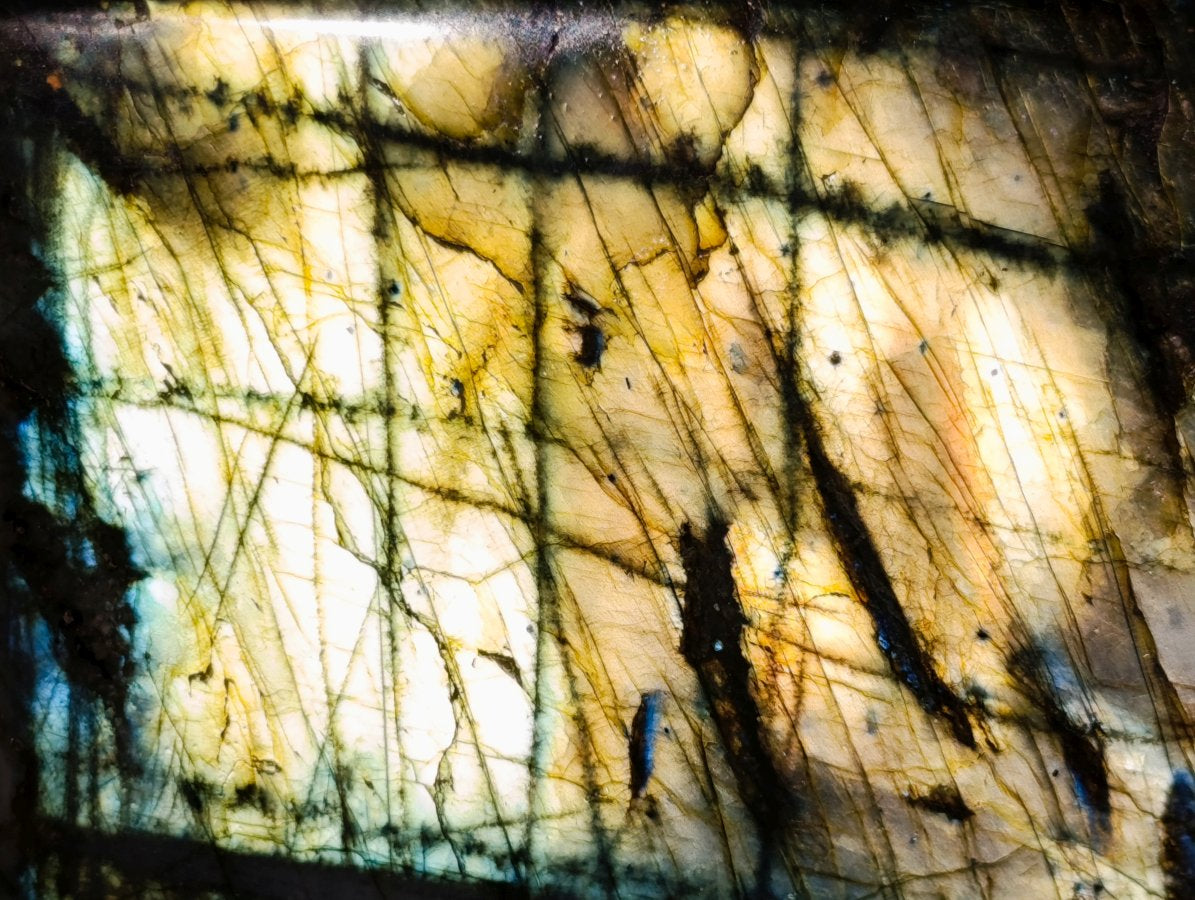 Polished Large Labradorite Standing Display Piece x 1 From Madagascar - Toprock Gemstones and Minerals 