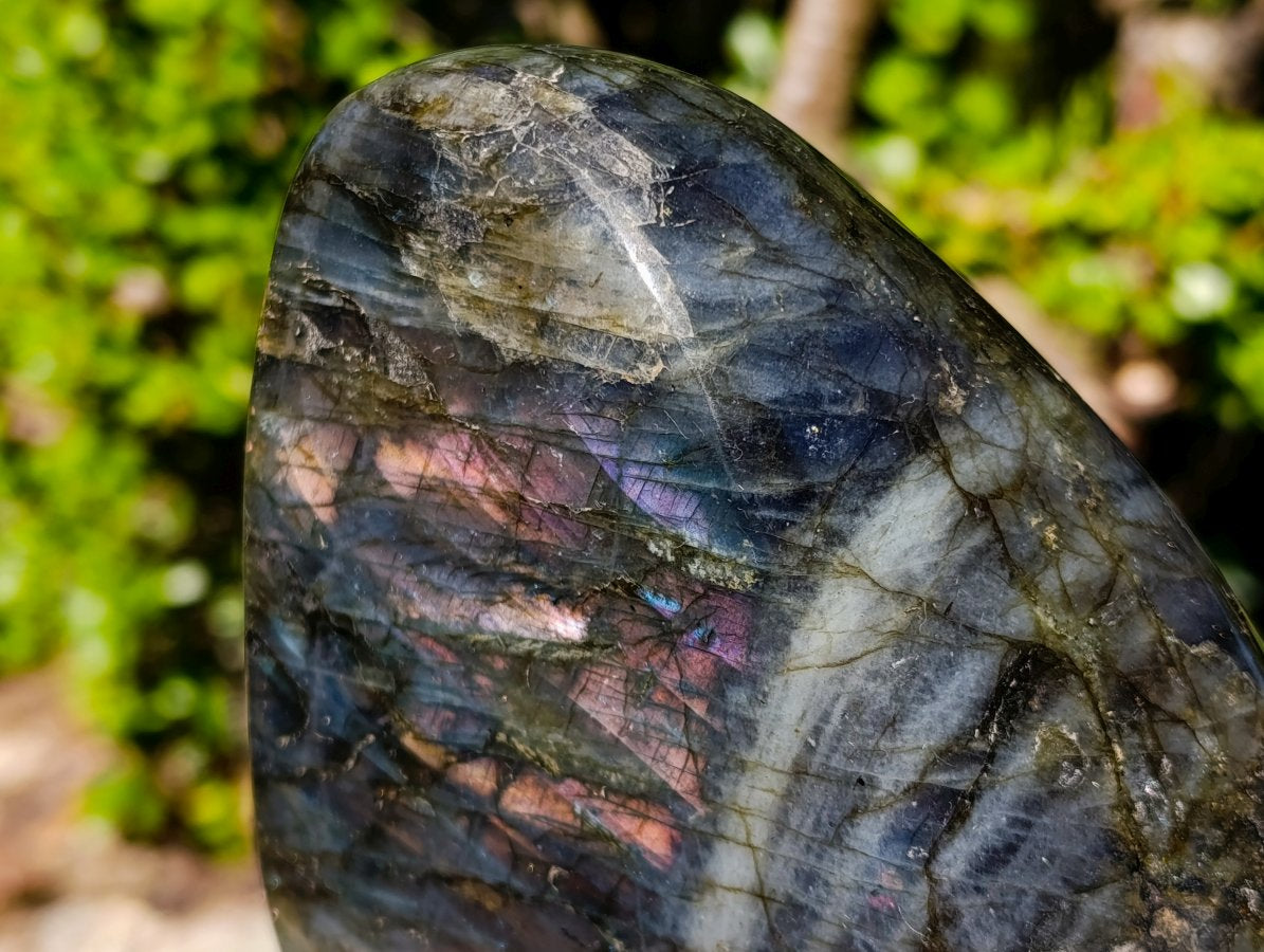 Polished Large Labradorite Standing Display Piece x 1 From Madagascar - Toprock Gemstones and Minerals 