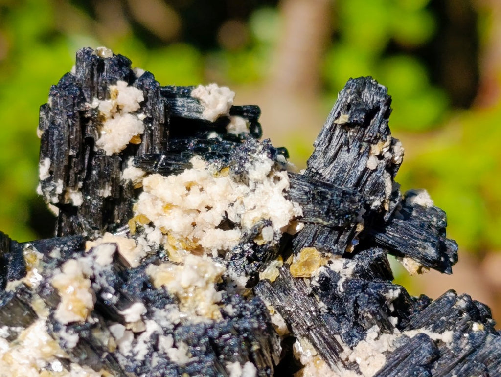 Natural Schorl Black Tourmaline Specimens with Muscovite Mica x 6 From Erongo, Namibia - Toprock Gemstones and Minerals 