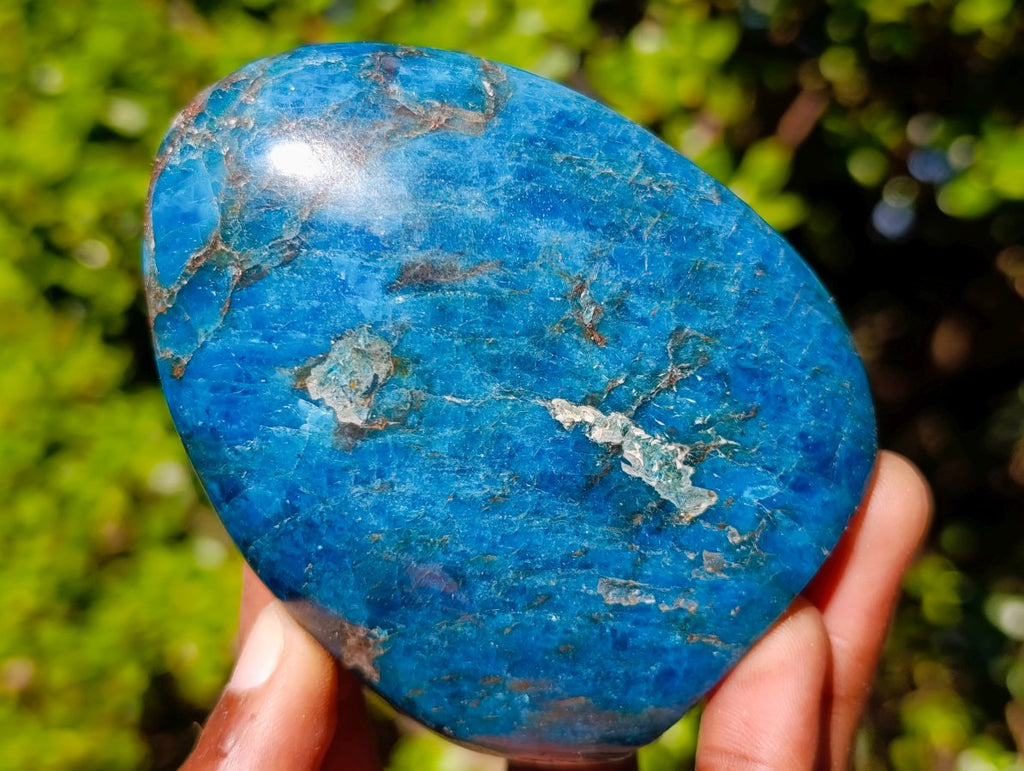 Polished Blue Apatite Standing Display Pieces x 6 From Betroka, Madagascar - Toprock Gemstones and Minerals 